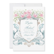 Elegantes Hochzeitssemble mit Rose | Monogramm