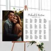 Elegantes Hochzeitsset-Diagramm für Foto Poster