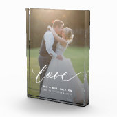 Elegantes Hochzeitsskript für Liebe mr und mrs ben Fotoblock (Rechts)