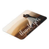 Elegantes Hochzeitsskript | Hochzeitsgeschenk für Magnet (Linke Seite)