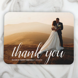 Elegantes Hochzeitsskript Hochzeitsgeschenk für Magnet