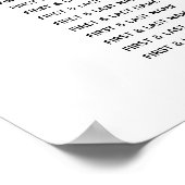 Elegantes Hochzeitsstift für Wasserfarben Poster (Ecke)