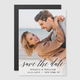 Elegantes Hochzeitsstift Save the Date Magnetkarte