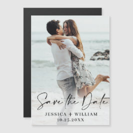 Elegantes Hochzeitsstift Save the Date Magnetkarte