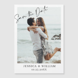 Elegantes Hochzeitsstift Save the Date Magnetkarte