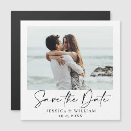 Elegantes Hochzeitsstift Save the Date Magnetkarte
