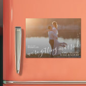 Elegantes Hochzeitsstift Save the Date Magnetkarte