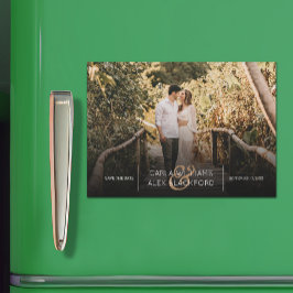 Elegantes Hochzeitsstift Save the Date Magnetkarte