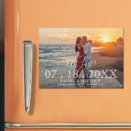 Elegantes Hochzeitsstift Save the Date Magnetkarte