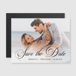 Elegantes Hochzeitsstift Save the Date Magnetkarte