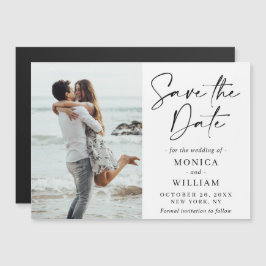 Elegantes Hochzeitsstift Save the Date Magnetkarte