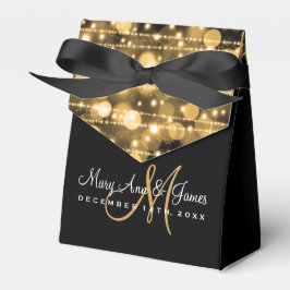 Elegantes Hochzeitsstil Glitzern Gold Geschenkschachtel