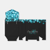 Elegantes Hochzeitsstil Glitzern Türkis Party Geschenkschachtel (Ungefaltet)