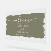 Elegantes Hochzeitsstil-Party Acrylschild (Winkel)