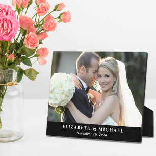 Elegantes Hochzeitsstil Personalisiertes Foto Fotoplatte