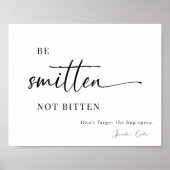 Elegantes Hochzeitssyndrom und Bug Spray-Zeichen Poster (Vorne)