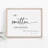 Elegantes Hochzeitssyndrom und Bug Spray-Zeichen Poster