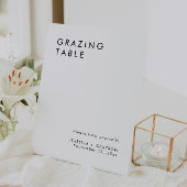 Elegantes Hochzeitstich Sockelschild