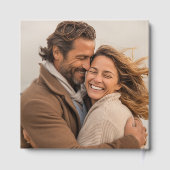 Elegantes Hochzeitstil-Foto Botanische Kalligrafie Gästebuch (Rückseite)