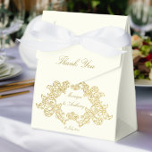 Elegantes Hochzeitstil für Elfenbein und Gold Geschenkschachtel