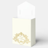 Elegantes Hochzeitstil für Elfenbein und Gold Geschenkschachtel (Geöffnet)