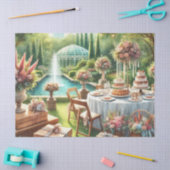 Elegantes Hochzeitstisch Party - Geschenke Blume Seidenpapier (Basteln)