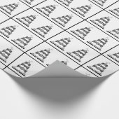 Elegantes Hochzeitstortenpapier Geschenkpapier (Ecke)