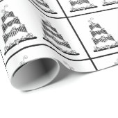 Elegantes Hochzeitstortenpapier Geschenkpapier (Rolleneckpunkt)