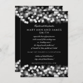 Elegantes Hochzeitswochenende Silbermedaille Einladung (Vorne/Hinten)