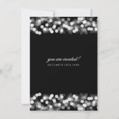 Elegantes Hochzeitswochenende Silbermedaille Einladung (Rückseite)