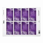 Elegantes Hochzeitweiliges Wine Label Vintage Wirb (Vorne)