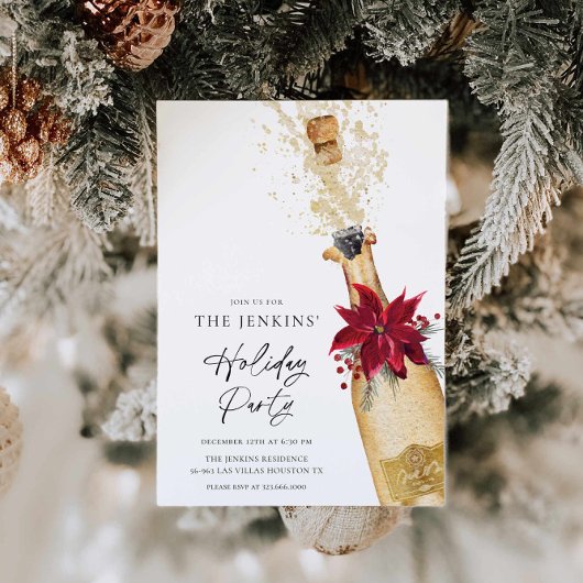 Elegantes Holiday Cocktail Party Einladung