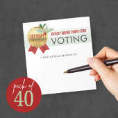 Elegantes Holiday Contest Voting Notepad Pack von  Notizblock