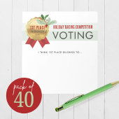 Elegantes Holiday Contest Voting Notepad Pack von  Notizblock