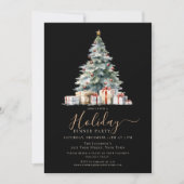 Elegantes Holiday Dinner Party Einladung (Vorderseite)