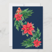 Elegantes Holiday Grüne Weihnachten Party Einladung (Rückseite)