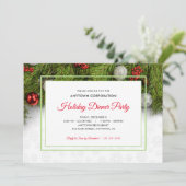 Elegantes Holiday Pine Business Weihnachten Party (Stehend Vorderseite)