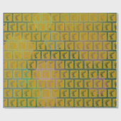 Elegantes Holiday Rentier Head Hoch über der Leven Geschenkpapier (Flach)