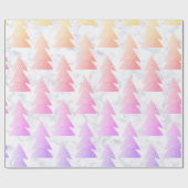 Elegantes holografisches Marmormuster Geschenkpapier (Flach)