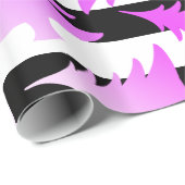 Elegantes holografisches Weihnachtsbaummuster Geschenkpapier (Rolleneckpunkt)