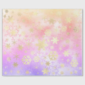 Elegantes holografisches Weihnachtsgeschenk-Muster Geschenkpapier (Flach)