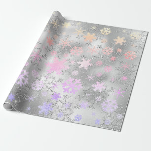Elegantes holografisches Weihnachtsgeschenk-Muster Geschenkpapier