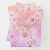 Elegantes holografisches Weihnachtsgeschenk-Muster Geschenkpapier Set (Beispiel)