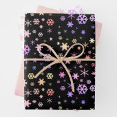 Elegantes holografisches Weihnachtsgeschenk-Muster Geschenkpapier Set (Beispiel)