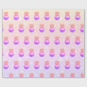 Elegantes holografisches Weihnachtsgeschmack Geschenkpapier (Flach)