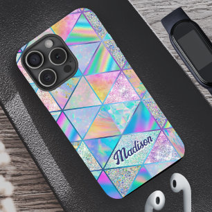 Elegantes Hologramm mädchenhaft farbenfroh iPhone 16 Pro Hülle