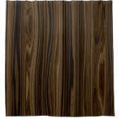 Elegantes Holz 2 Duschvorhang (Vorderseite)