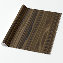 Elegantes Holz 2 Geschenkpapier