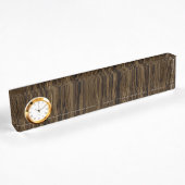 Elegantes Holz 2 Namensplakette