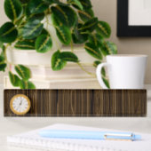Elegantes Holz 2 Namensplakette